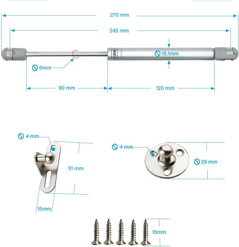 Lisslune | Revolutionary Hydraulic Gas Spring Stay Kit for Smooth Cabinet Door Operation