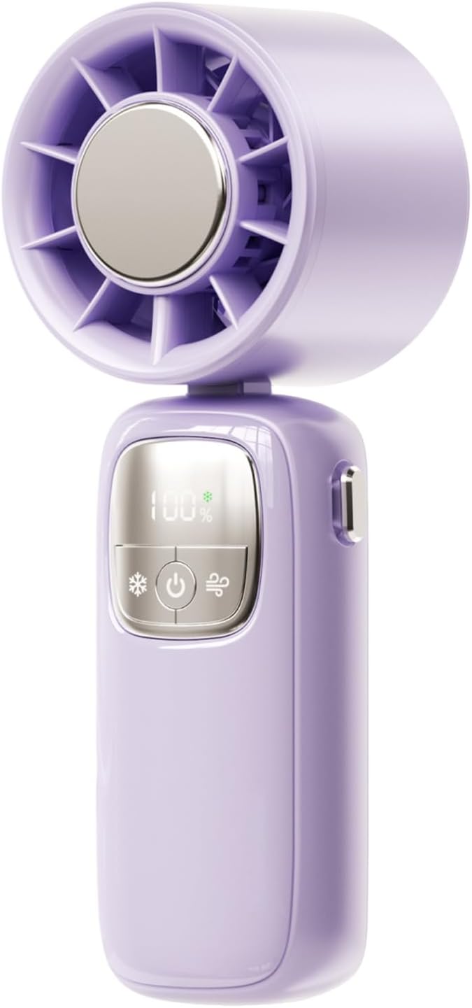 Lisslune | Portable Foldable Handheld Fan with LED Display 100 Speeds