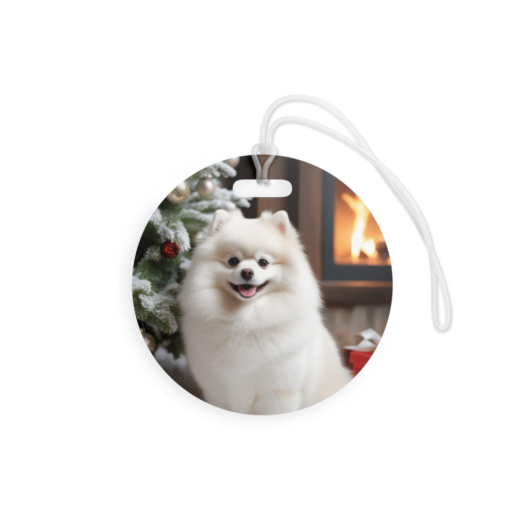 Lisslune | Festive Puppy Travel Tag for Vacation Adventurers