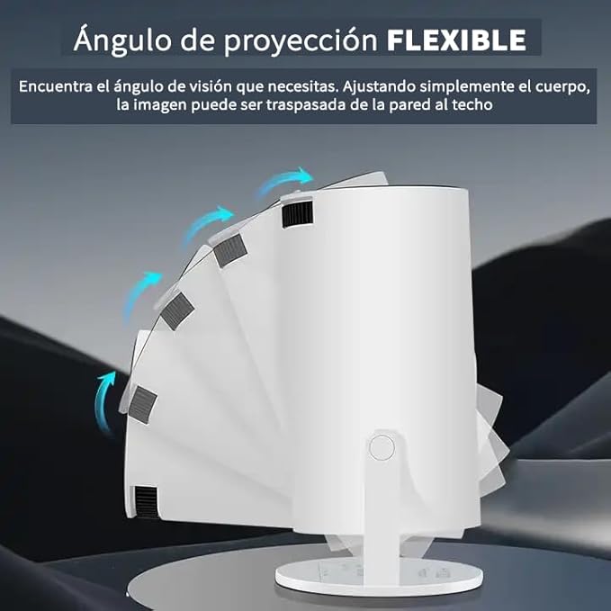 Lisslune | VisionCast 130X – Portable Mini Projector with Android 12 and 130 Inch Projection