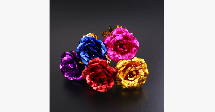 Lisslune | 24K Always Gold Plated Rose - Various Colors