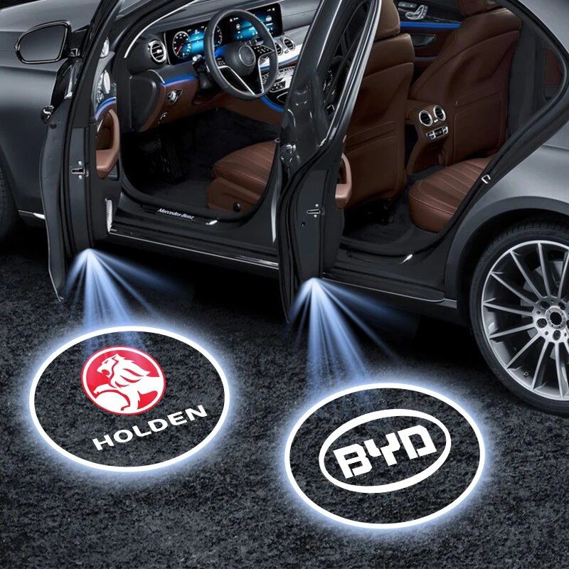 Lisslune | Universal wireless LED car door projector lights - Decorative welcome logo lamps