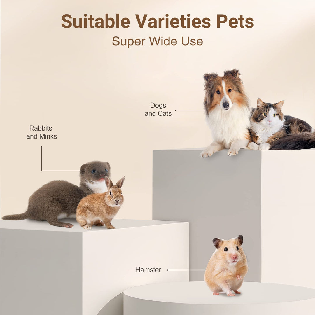 Lisslune | Ultimate Pet Grooming Kit - 4-in-1 Electric Clippers with 4 Interchangeable Blades