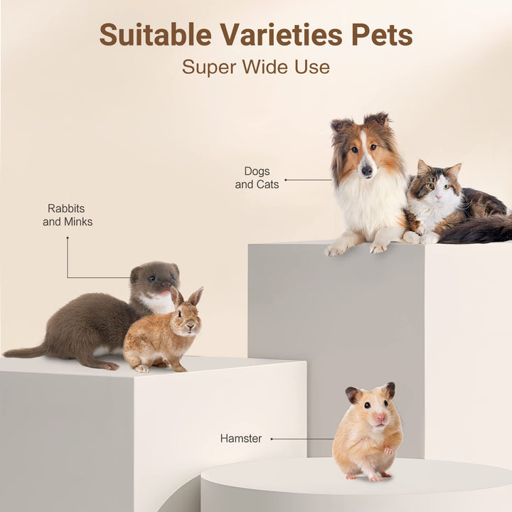 Lisslune | Ultimate Pet Grooming Kit - 4-in-1 Electric Clippers with 4 Interchangeable Blades