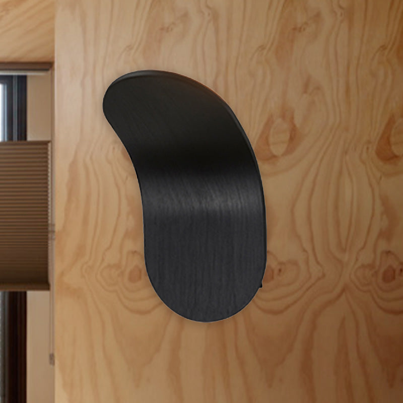 Skørter | Metal Bracket Wall Lamp Modernist LED Nightstand Wall Mount Light Fixture in Black/Gold/Coffee