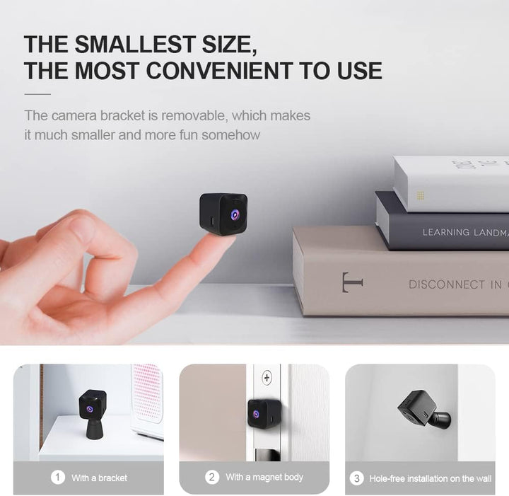 Lisslune | Mini Security Camera 4K WiFi Hidden Indoor Cam with Night Vision