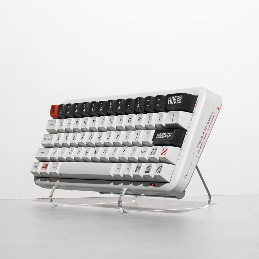 Lisslune | Striped 3-Tier Clear Acrylic Keyboard Display Holder
