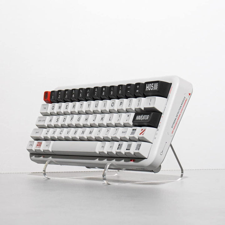 Lisslune | Striped 3-Tier Clear Acrylic Keyboard Display Holder