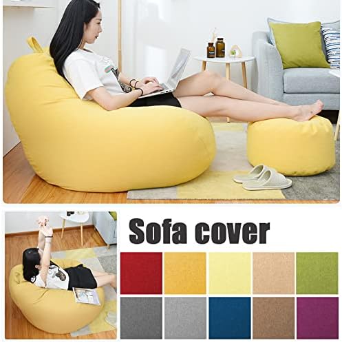Lisslune | Luxury Linen Bean Bag – Ergonomic & Stylish Comfort Seating