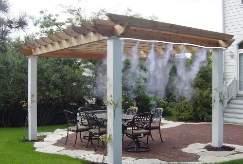 Lisslune | Spray irrigation system – Water hose with spray nozzles for refreshing cooling in the garden