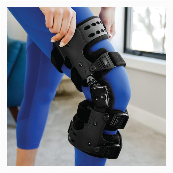 Lisslune | Osteoarthritis Unloader Knee Brace | Medial & Lateral Support for Bone-on-Bone Arthritis Relief, Adjustable Size for Enhanced Comfort