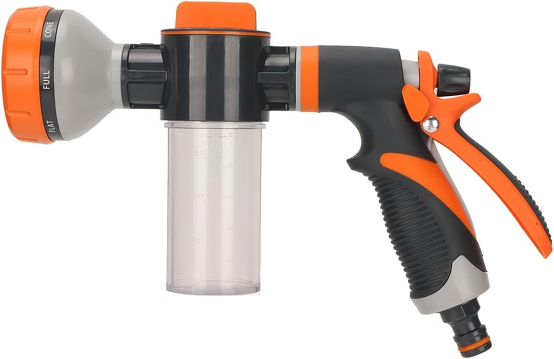Lisslune | Garden Watering Foam Sprayer 8 Modes High Pressure Hand Shower