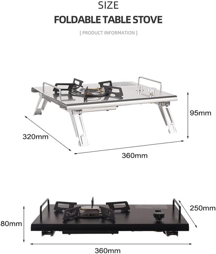 Lisslune | Outdoor Folding Camping Stove with Electronic Ignition – Travora