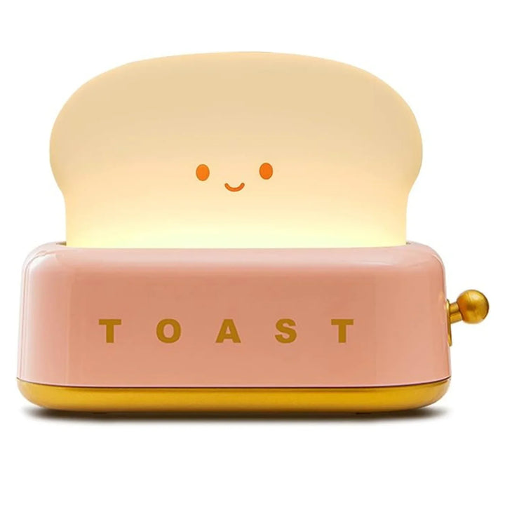 Lisslune | Shaded Nightstand Lamp – Kawaii Toast LED Lamp for Cozy Lighting