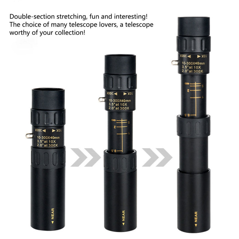 Lisslune | 4K 10-300X40mm Super Telephoto Zoom Monocular Telescope