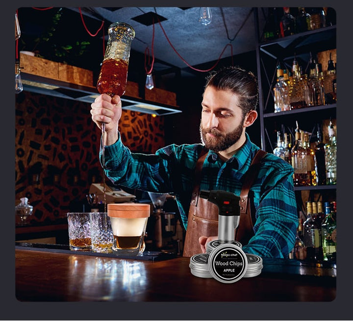 Lisslune | Cocktail Smoker with 8 flavors -Bourbon Whiskey Gifts for Men