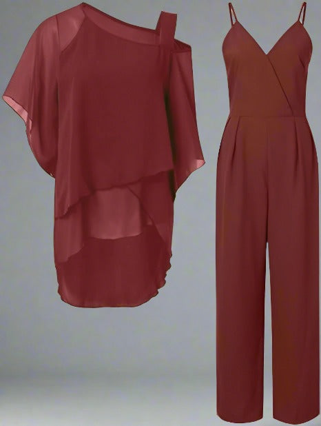 Lisslune | Luxury Chiffon Set for Elegant Evenings