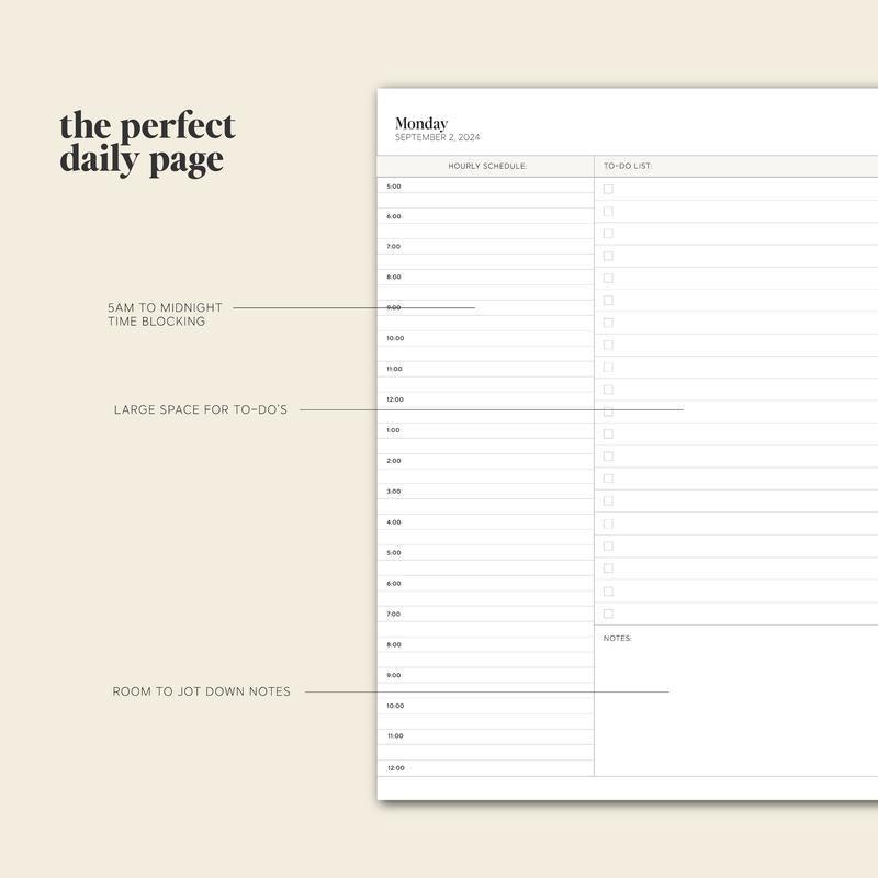 Lisslune | Daily Planner 24-25 – PlanEase
