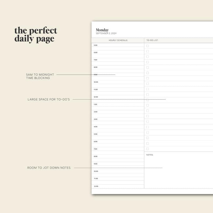 Lisslune | Daily Planner 24-25 – PlanEase