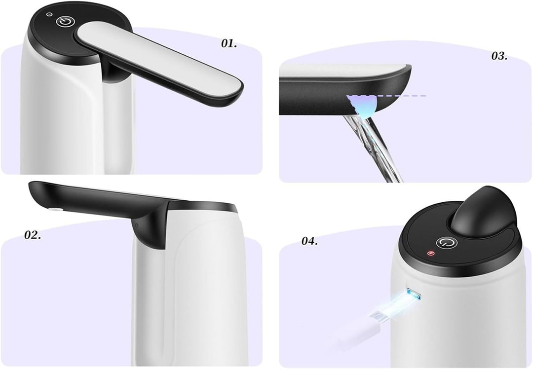 Lisslune | Portable USB Rechargeable Water Dispenser – Hydravo (1+1 FREE)
