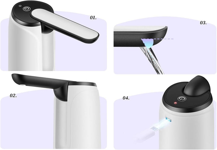Lisslune | Portable USB Rechargeable Water Dispenser – Hydravo (1+1 FREE)