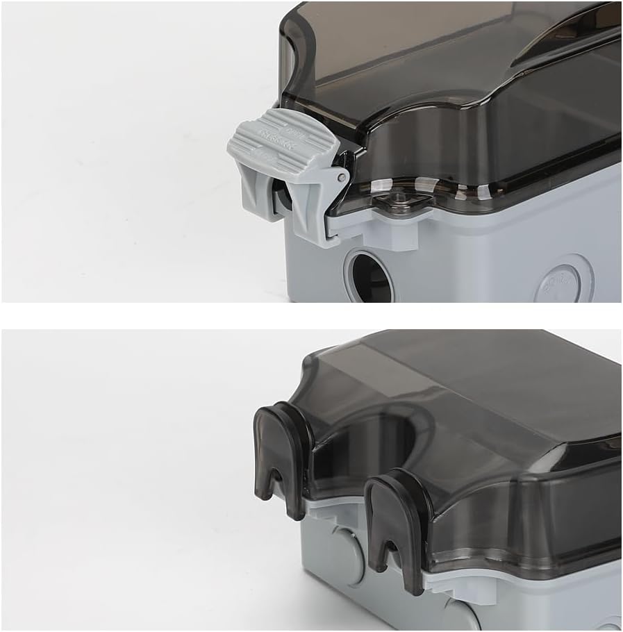Lisslune | IP66 Outdoor Waterproof Wall Socket with Lockable Cover – PowerGuard