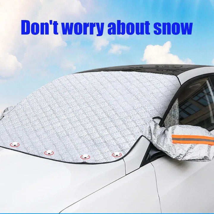 Lisslune | Multipurpose Magnetic Car Windshield Protector – Snow, Ice, and Sun Cover