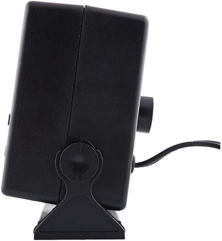 Lisslune | 12V Ceramic Car Heater | 150W-300W Portable Fan with Automatic Thermostat for Winter Use in Vehicles
