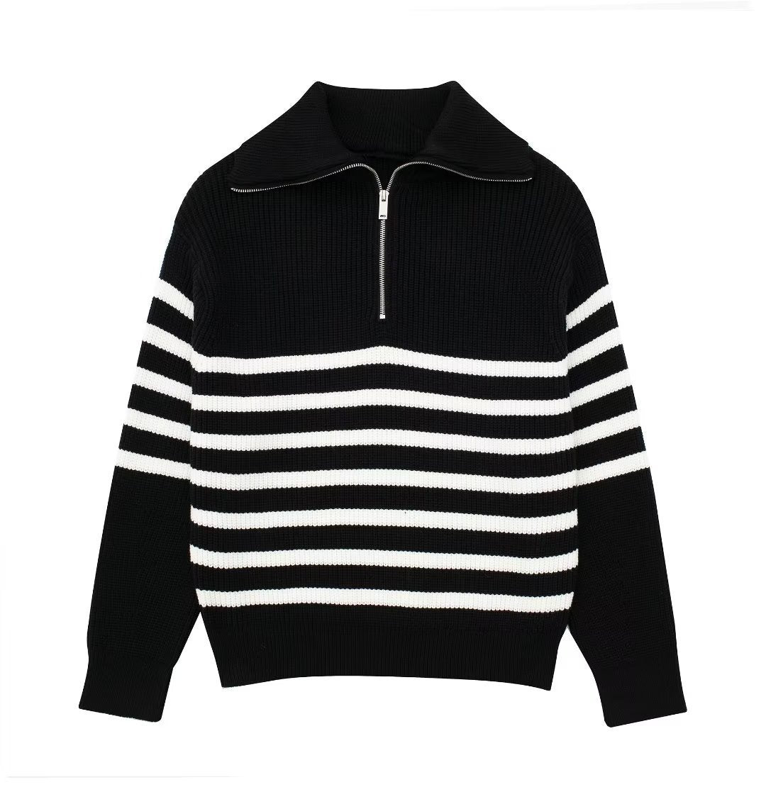 Lisslune | All Match Wool Sweater with Open Collar