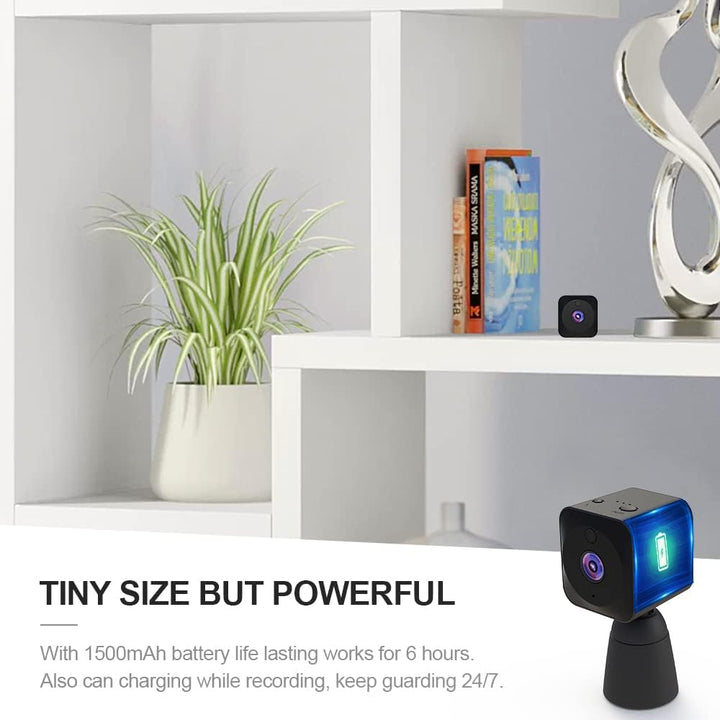 Lisslune | Mini Security Camera 4K WiFi Hidden Indoor Cam with Night Vision
