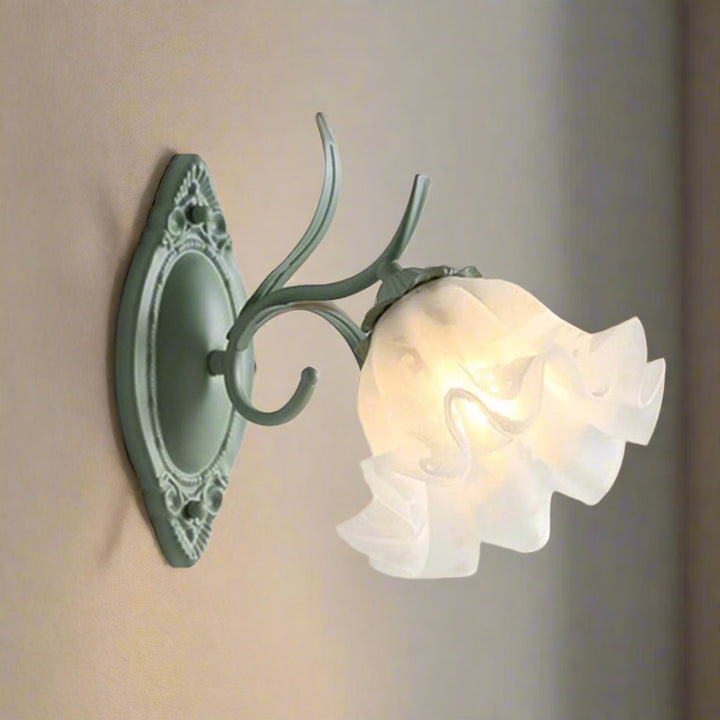 Lisslune | LED Lily of the Valley Flower Wall Lamp - Decorative Floral Light Fixture for Living Room & Bedroom Decor