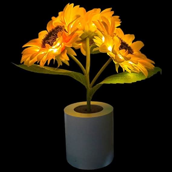 Lisslune | Shimmering Sunflower LED Table Lamp