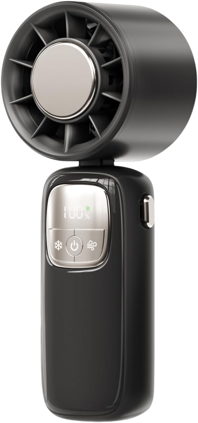 Lisslune | Portable Foldable Handheld Fan with LED Display 100 Speeds