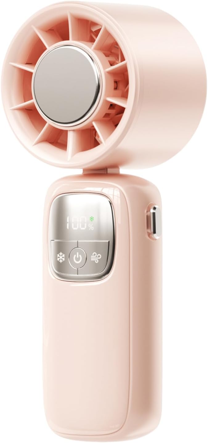 Lisslune | Portable Foldable Handheld Fan with LED Display 100 Speeds