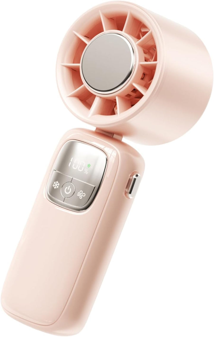 Lisslune | Portable Foldable Handheld Fan with LED Display 100 Speeds