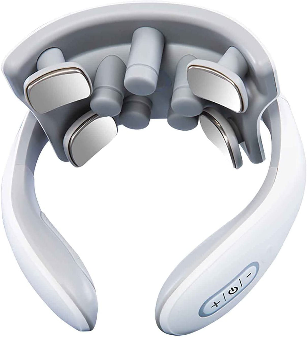 Lisslune | Neck massager with heat, pain therapy, smart neck massager, 4 massage heads portable deep tissue trigger point massager