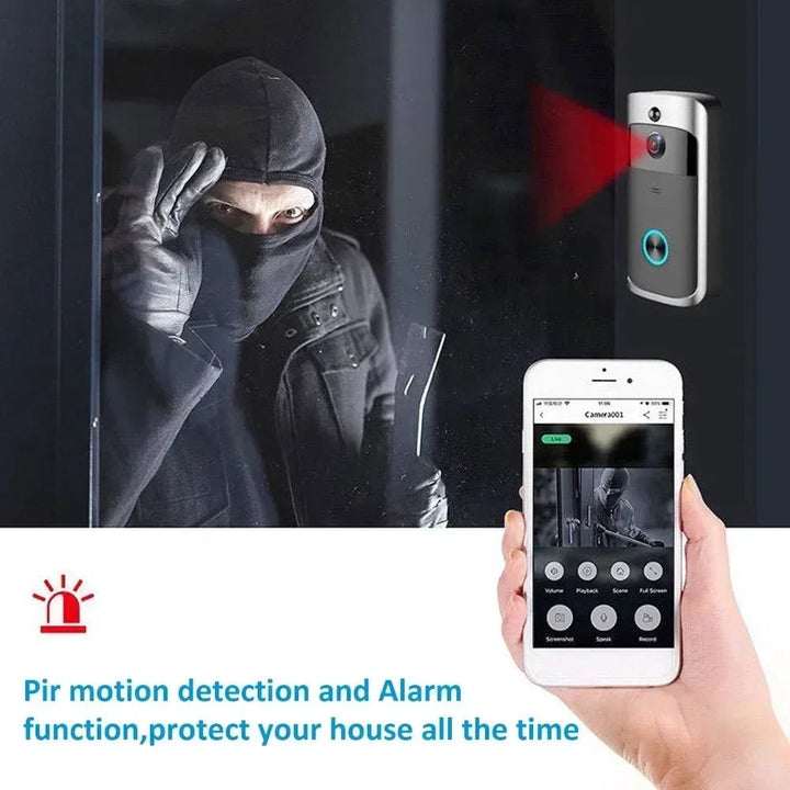 Lisslune | Wireless HD WiFi Video Doorbell | Night Vision, Two-Way Intercom & Motion Alerts for Home Security
