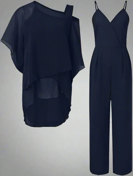 Lisslune | Luxury Chiffon Set for Elegant Evenings