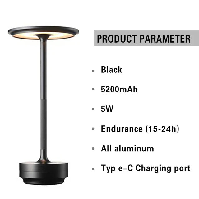 Lisslune | Luminor | USB Table Lamp | Cozy Lighting | Wireless Charging