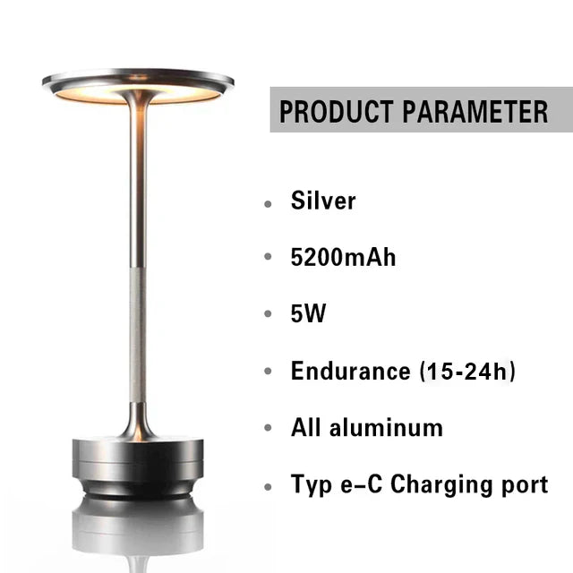 Lisslune | Luminor | USB Table Lamp | Cozy Lighting | Wireless Charging