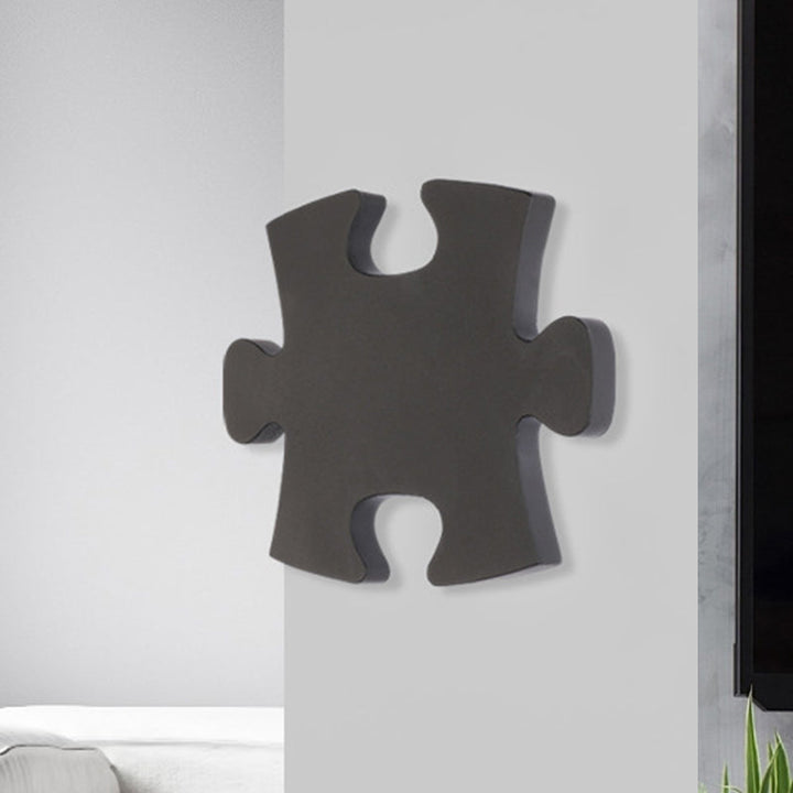 Lisslune | Jigsaw Wall Lamp Modern Acrylic Black/White LED Wall Light in Warm/White Light for Living Room