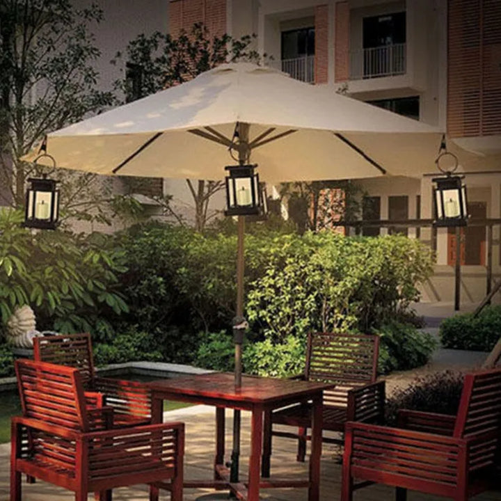 Lisslune | Solar Lantern with LED Candle – Hanging Lamp for Garden & Terrace, Decorative Light for Outdoor