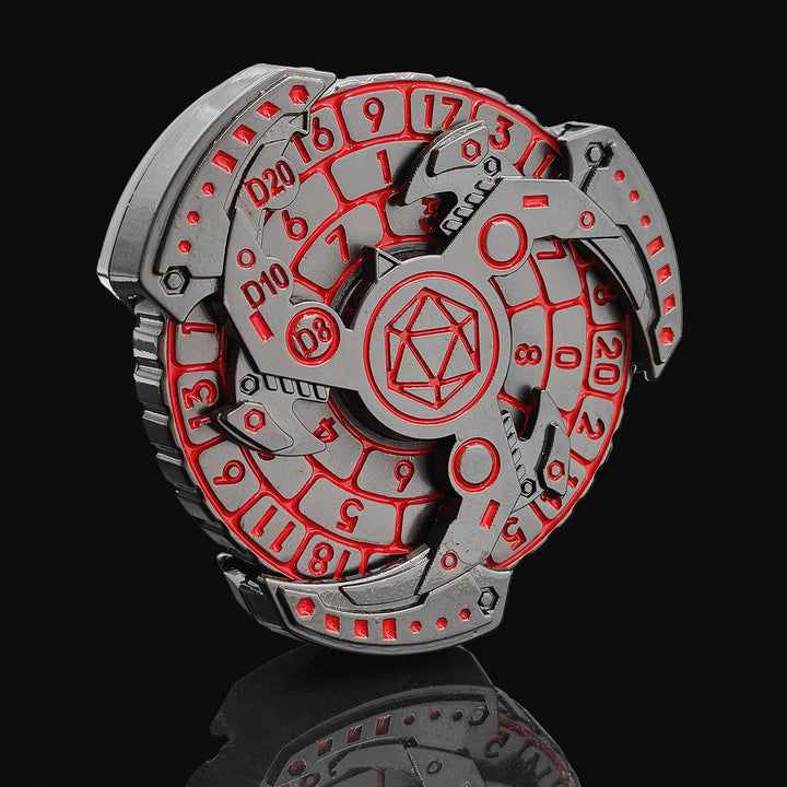 Lisslune | 7-in-1 Fidget Spinner Polyhedral Metal Dice