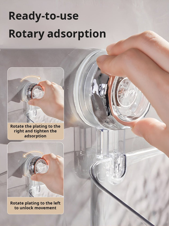 Lisslune | Light Luxury Style Glacier Pattern Suction Cup Shelf