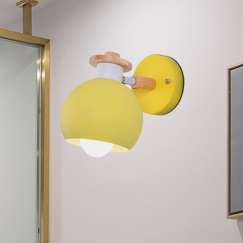 Skørter | Single light globe-shaped wall lamp Nordic metal wall light for kindergarten children's room