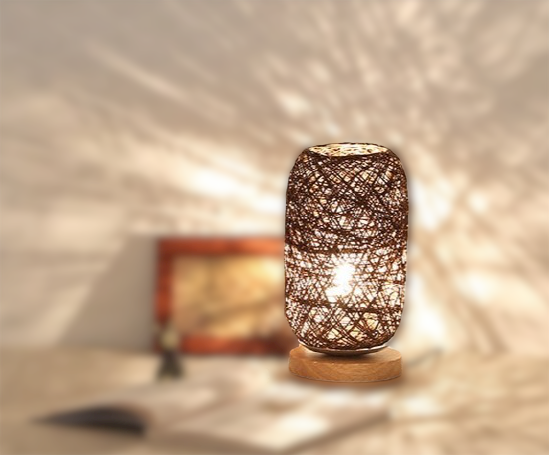 Lisslune | Table lamp made of rattan wood