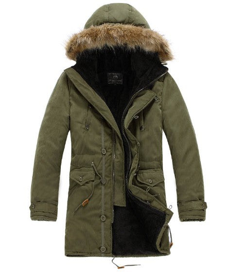 Men's functional parka with detachable hood and cozy inner lining Lisslune