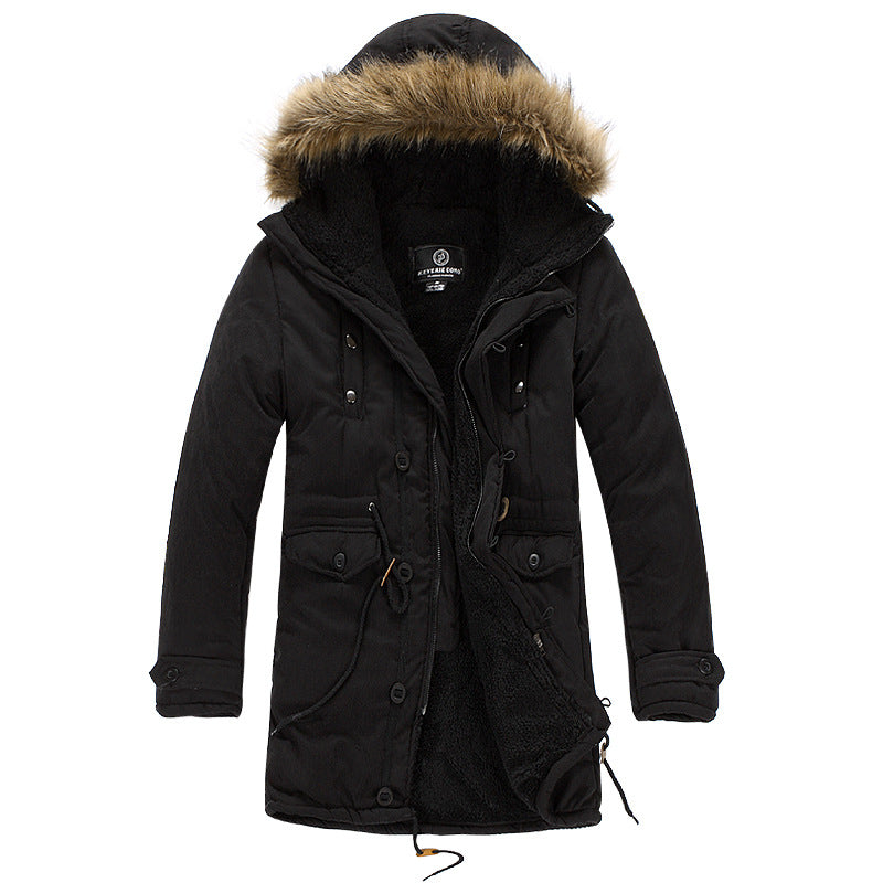 Men's functional parka with detachable hood and cozy inner lining Lisslune