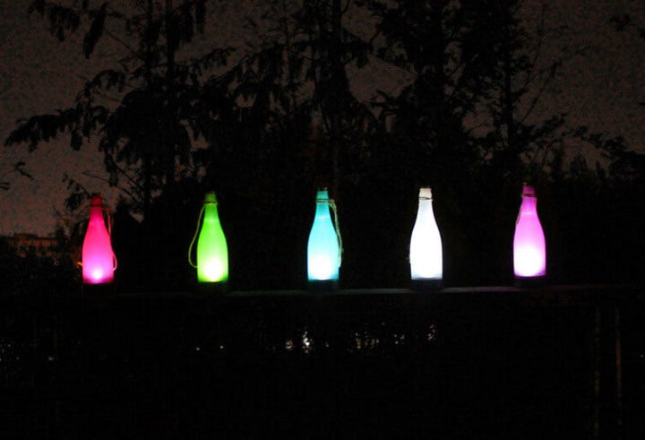 Lisslune | 5 Piece Solar Wine Bottle Light Outdoor Decoration Plastic LED Hanging Light