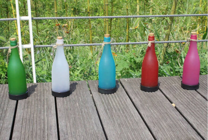 Lisslune | 5 Piece Solar Wine Bottle Light Outdoor Decoration Plastic LED Hanging Light